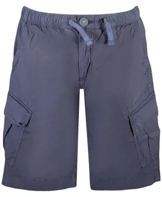 Immagine prodotto di Pantaloni cargo blu per bambini con elastico in vita - Rispettosi dell'oceano e pratici