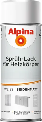 Produktbild von Alpina Sprühlack für Heizkörper 400 ml weiß seidenmatt