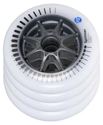Zdjęcie produktu dla Rolki do łyżworolek Powerslide Spinner, 3 sztuki, srebrne, 110 mm/88A