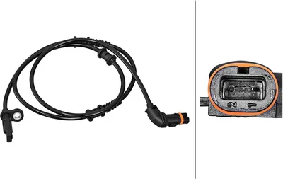 Produktbild von HELLA ABS Sensor Raddrehzahl Vorne passend für MERCEDES-BENZ M-Klasse (W166) 6PU 358 217-151