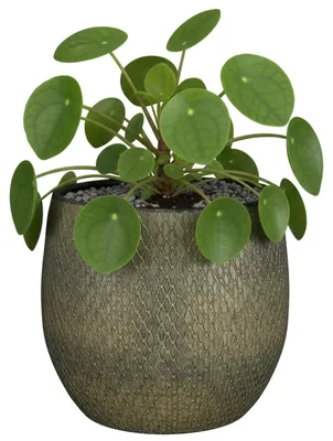 Produktbild von Glimmer Blumentopf / Pflanztopf Madeira - grun - Terrakotta - 18 cm - Schuppenmuster