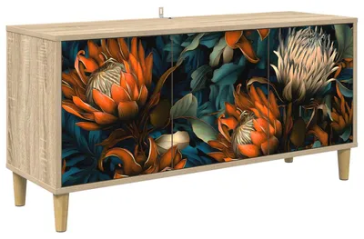 Obrázok produktu pre vidaXL TV skrinka LOCHEM, 102 x 33 x 50 cm, drevotrieska, Imitácia Sonoma