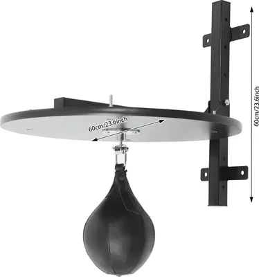 Produktbild von Speedball Reflexball Boxen - Wandmontage - Höhenverstellbar - Rotierend - Für Heimtraining - Schwarz