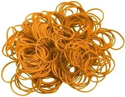 Image de Élastiques 60 mm x 1,5 x 3,5 orange – 1 kg