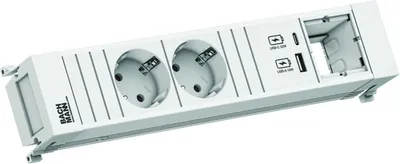 Obrázok produktu pre BACHMANN POWER FRAME 2xCEE7/3 1xCM 1xUSB A/C 22W 0,2m GST18 ws