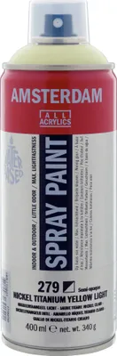 Produktbild von Amsterdam Sprühfarbe Spraydose hochpigmentiert 400 ml Nickeltitangelb Hell 279