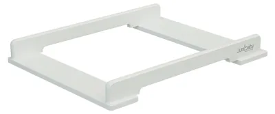 Produktbild von JURABABY - KIRA 50 cm Universal-Wickeltischplatte aus Holz für Babykommoden - Weiß, abnehmbar, kein Bohren oder Schrauben erforderlich, seitlicher Sturzschutz