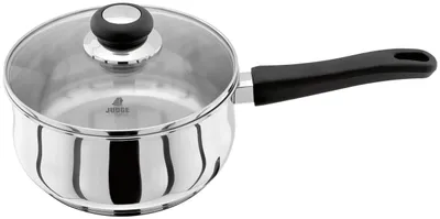 Productafbeelding van Judge Vista steelpan met deksel, roestvrij staal, diameter 20 cm, geschikt voor inductiekookplaten