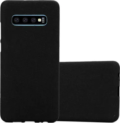 Produktbild von Cadorabo Schutzhülle für Samsung Galaxy S10 PLUS Hülle in Schwarz Handyhülle TPU Etui Cover Case