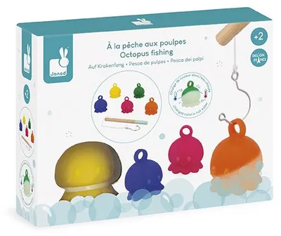 Obrázok produktu pre Janod – Kúpeľové hračky – Chobotnica na rybolov