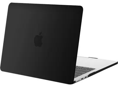 Image de Coque pour MacBook Air 15 Pouces M5 M4 M3 M2 2026 2025 2024 2023, Protection Antichoc Antidérapant - Translucide Noir