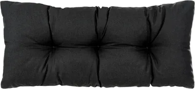 Produktbild von Best Wool rückenlehne für palettenkissen, wetterfest und wasserdichtes europaletten polster mit Polyurethanflockfüllung – Schwarz 60x40 cm