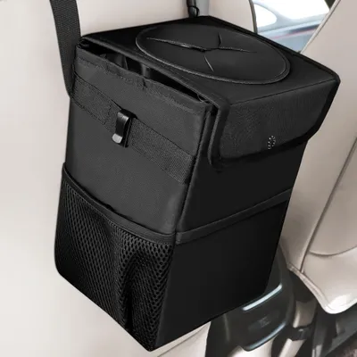 Image de Poubelle pliable avec couvercle, étanche, pour camping, 1 pièce, pour l'intérieur de la voiture