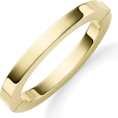 Produktbild von Armreif flach Oval 60x55mm aus 585 Gold Gelbgold glänzend 8mm breit