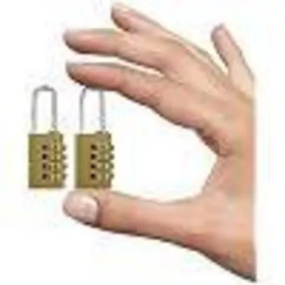 Image de Cadenas à combinaison de 4 chiffres, cadenas, cadenas pour valises, cadenas pour armoires, résistant aux intempéries, compact