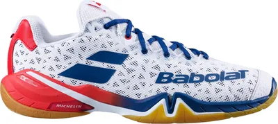 Produktbild von Babolat Shadow Tour Badminton Badmintonschuhe Sportschuhe weiß/blau/rot 30S2001-1005, Schuhgröße:40 EU
