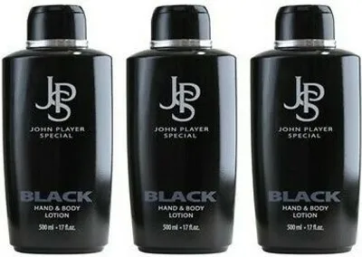 Produktbild von John Player Special Black Hand & Body Lotion, 3 x 500 ml