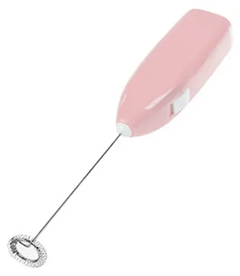 Elektrischer Milchaufschäumer, kabellos, Handrührer, rosa