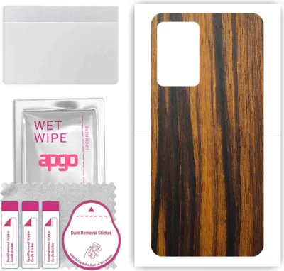 Produktbild von apgo Rückseite Schutzfolie, Skin, kompatibel mit Cubot X30, Hinten Displayschutzfolie aus Vinylfolie, kratzfest, einfache Montage - Tigerwood