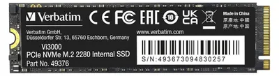 Immagine prodotto di Verbatim Vi3000 NVMe M.2 SSD 512 GB
