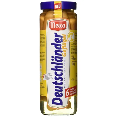 Image de Meica Deutscher Geflügelwürst (Saucisses de volaille allemandes) 6 pièces