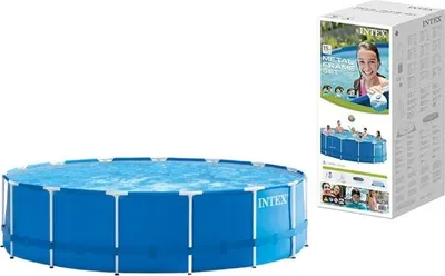 Zdjęcie produktu dla Intex 28242, 16805 l, Basen ramowy, Dorosły/dziecko, Drabina, Niebieski, 70 kg
