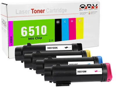 Produktbild von Xerox 6510 kompatible Toner 4er Set - Phaser 6510DN 6510DNI 6510N WorkCentre 6515DN 6515N