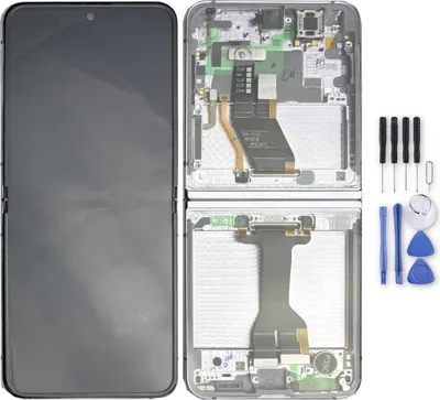 Produktbild von Samsung Galaxy Z Flip5 GH82-31828C Display LCD mit Rahmen Ersatz Lavender