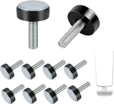 Produktbild von Möbelgleiter mit Gewinde aus PTFE - Nivellierfüße für Stühle und Tische, Ø 20mm, M6 (24 Stück)