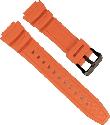 Produktbild von Casio Uhrenarmband AE-1000W | AE-1100W Resin Replacement Band orange