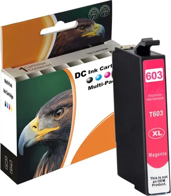 Produktbild von 1x D&C Tintenpatrone Magenta ersetzt Epson 603 XL – Kompatibel mit Epson Expression Home & WorkForce Serien