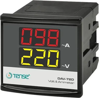 Produktbild von DAV-72D Digitales Strom- und Spannungsmessgerät für AC 100 Ampere, 150V für Schaltschrankmontage
