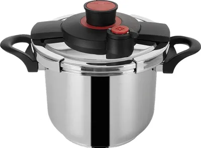Image de Cocotte-minute, 7 litres, acier inoxydable, diamètre 24 cm, 38 x 25 x 26,5 cm, e LFGB