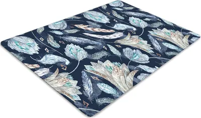 Obrázok produktu pre Podlahová ochranná podložka - Ochranná podložka pod stoličku - Podlahová podložka - 100x70 cm - Boho