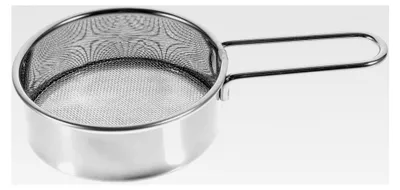 Produktbild von Edelstahl Mehlsieb Handliches Pulversieb mit Griff Kompaktes Backsieb für Mehl Puderzucker Gewürze