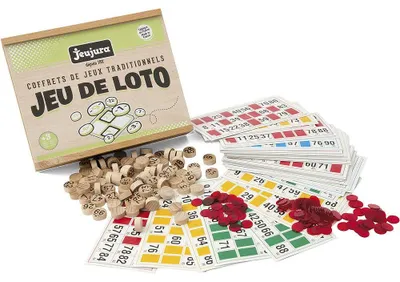 Produktbild von JeuJura 8139 Brettspiel, – Lotto – Holzbox