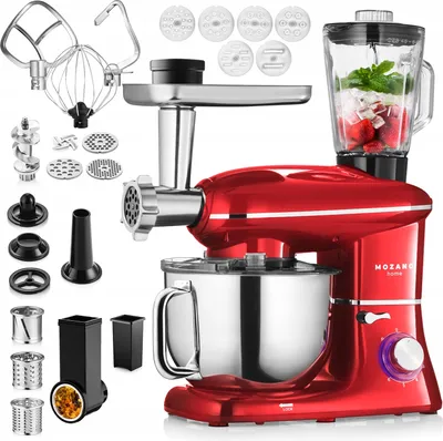 Produktbild von Planetengemüse-Küchenmaschine Mixer 6in1 – 6,2-Liter-Schüssel – Leistungsstarkes Set