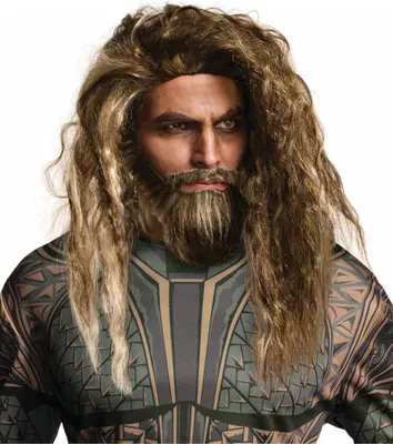Produktbild von Aquaman Wig and Beard From Justice League - Size Einheitsgröße