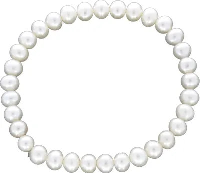 Produktbild von F Armband Ohne 18cm weiß Süßwasserzuchtperle weiß 373060136-1