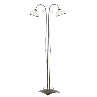 Immagine prodotto di Lampada da terra oro antico doppio vetro 2xE27 15W Antica Luminex