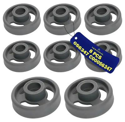 8 Geschirrspüler-Rollen Unterkorb 35 mm für Indesit/Ariston