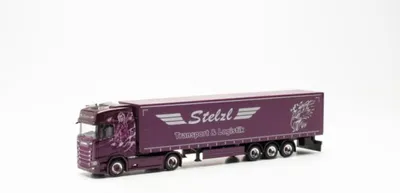 Produktbild von Herpa LKW Scania CS 20 HD Aerop. Ga-KSZ Stelzl 953115