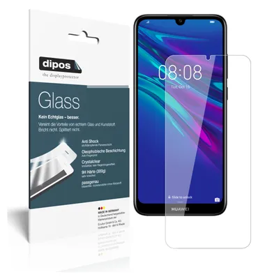 Zdjęcie produktu dla 2x folia ochronna do Huawei Y6 Pro (2019) - folia antywstrząsowa 9H dipos Glass z tworzywa sztucznego