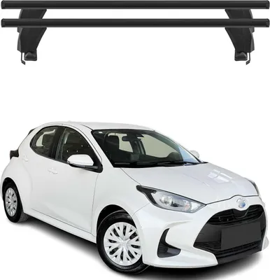 Immagine prodotto di Portapacchi Menabo per Toyota Yaris 2020-2025 alluminio nero 2 pezzi