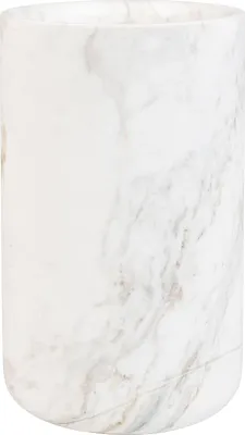 Produktbild von Zuiver Fajen Design-Vase aus weißem Marmor, 15 cm Breite, 25 cm Höhe