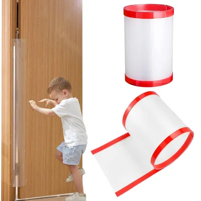 Imagen del producto de 2 protectores para puertas, protectores para evitar que los dedos queden atrapados en puertas, ideales para niños, protectores para las juntas de las puertas, protectores para evitar que los dedos se pellizquen en puertas, para habitaciones infantiles, aulas