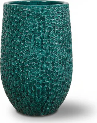 Zdjęcie produktu dla Doniczka ceramiczna Provencelia PARIS Ciemnozielony, Ø39 cm x H63 cm, mrozoodporna