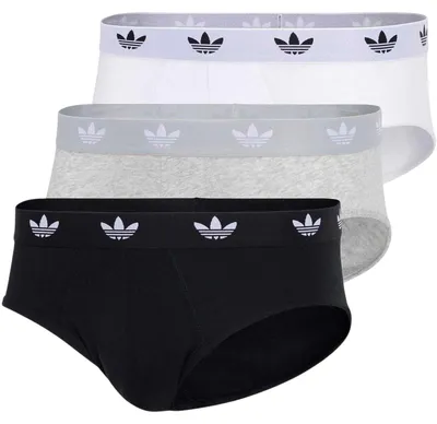 Produktbild von Adidas - Slips für Herren, Flex, Komfortabel (3er-Pack) GT52241 (XL) (Schwarz/Weiß/Grau)