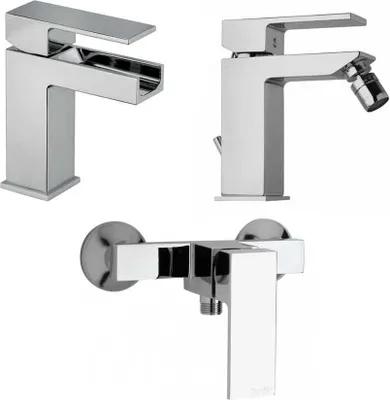 Produktbild von Wasserfall-Waschtischarmatur + Bidet- und Duschmischer | Infinity
