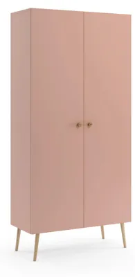Produktbild von Regalschrank 87 cm NILSA - rosa/braun